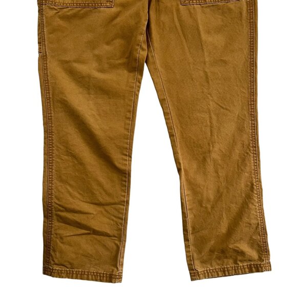 Old Navy Mens Workwear Carpenter Straight Leg Chino Pants Bourbon Tan 32 x 30 - Picture 7 of 15